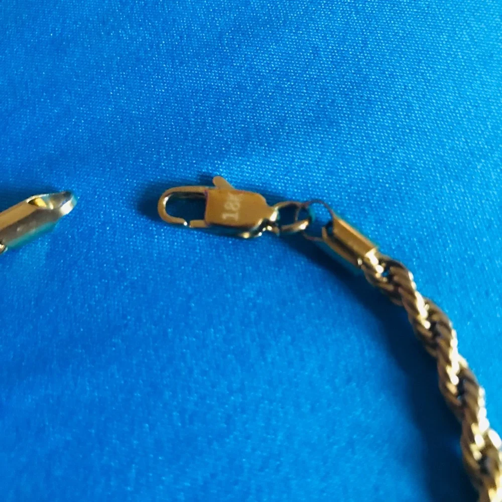 Gold Rope Chain Bracelet